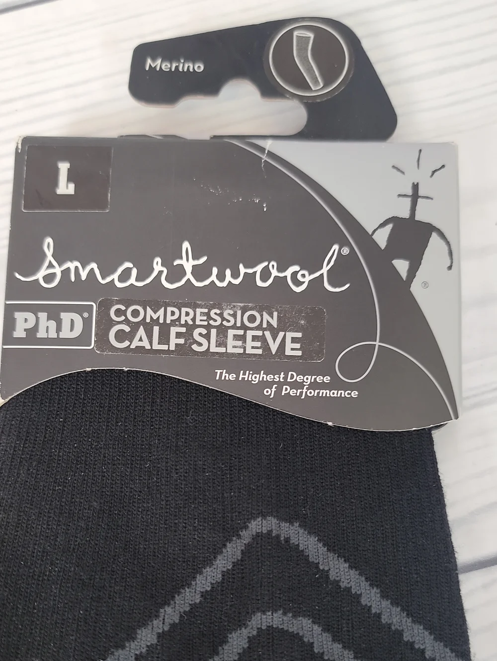 Smartwool Black Compression Calf Sleeves - 2 Pair Bundle. NWT Size L Unisex